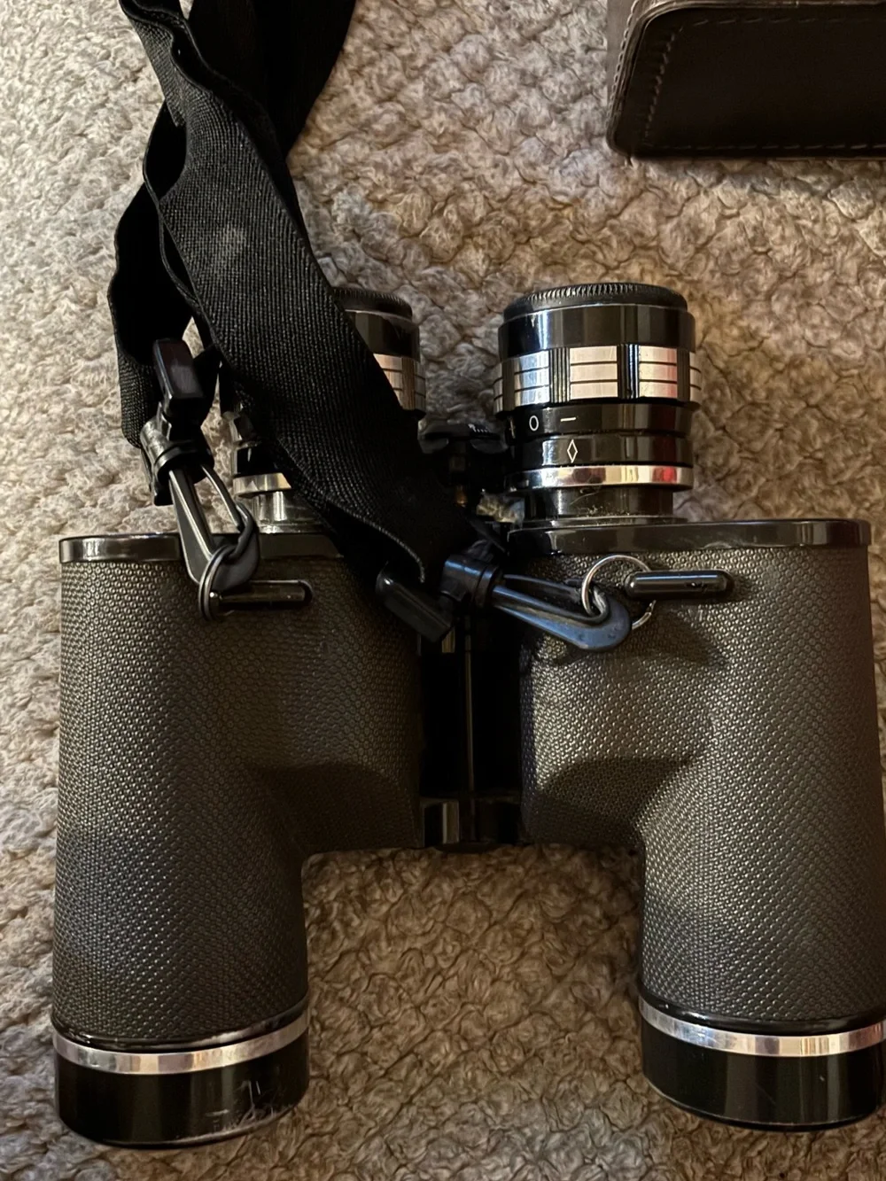 Vintage Jason Statesmant Model 165 Zoom Binoculars 7.5x-15x40 Case Harness Teste